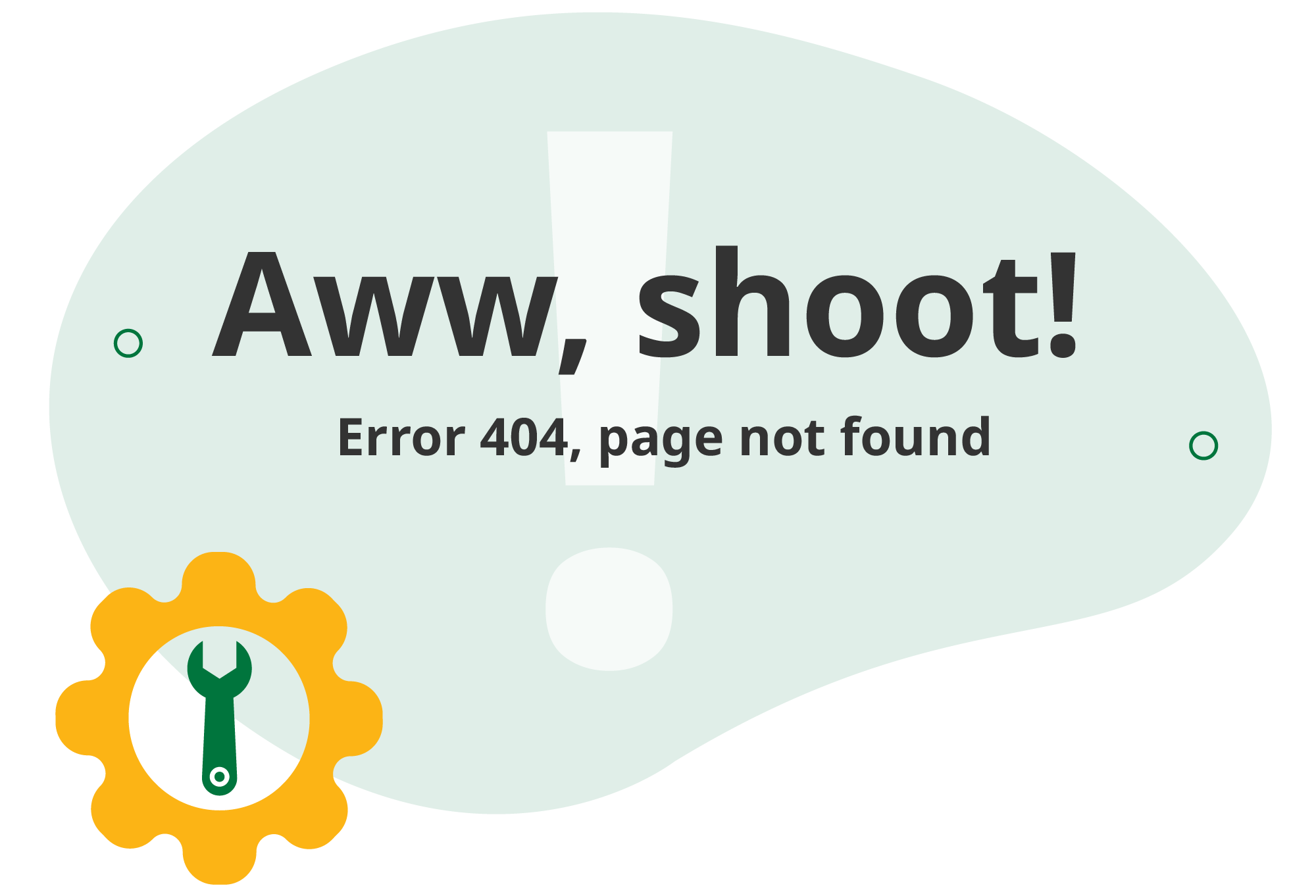 Error 404, page not found